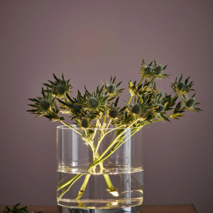 BOUQUET Vase Lamp (Small | Chrome & Clear)