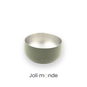 JOLIMONDE - Double-Walled Stainless Steel Bowl (300ml | Olive Green)
