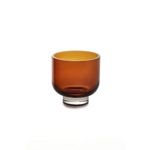 ELEMENTS - SOBER  Modern Low Vessle (15CM | Amber)