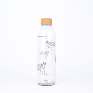 CARRY Glass Waterbottle (700ml | Go with the Flow)