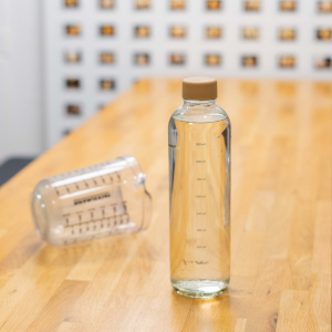 CARRY Glass Waterbottle (1L | Hydration Booster)