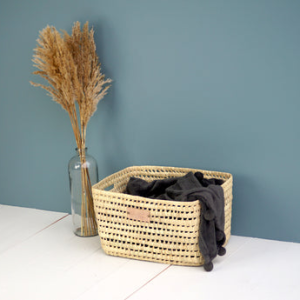 Handmade Palm Storage Basket (Medium)