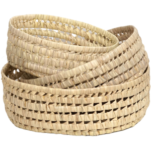 Handmade Palm Leaf Basket Tray (Large)