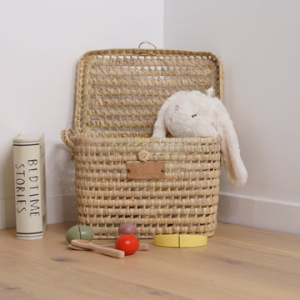 Handmade Palm Storage Trunk (Small | Side Handles)