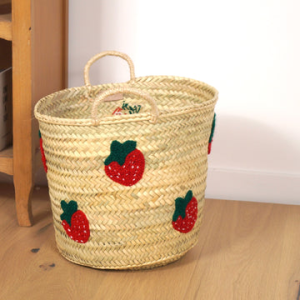Handmade Palm Basket (Strawberries)