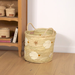 Handmade Palm Basket (Bird & Star)