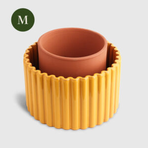 Pepin - Self-Watering Pot in Mustard