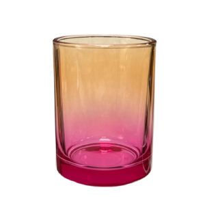 The Candledust - Candle Glass - Ombre Pink-Orange
